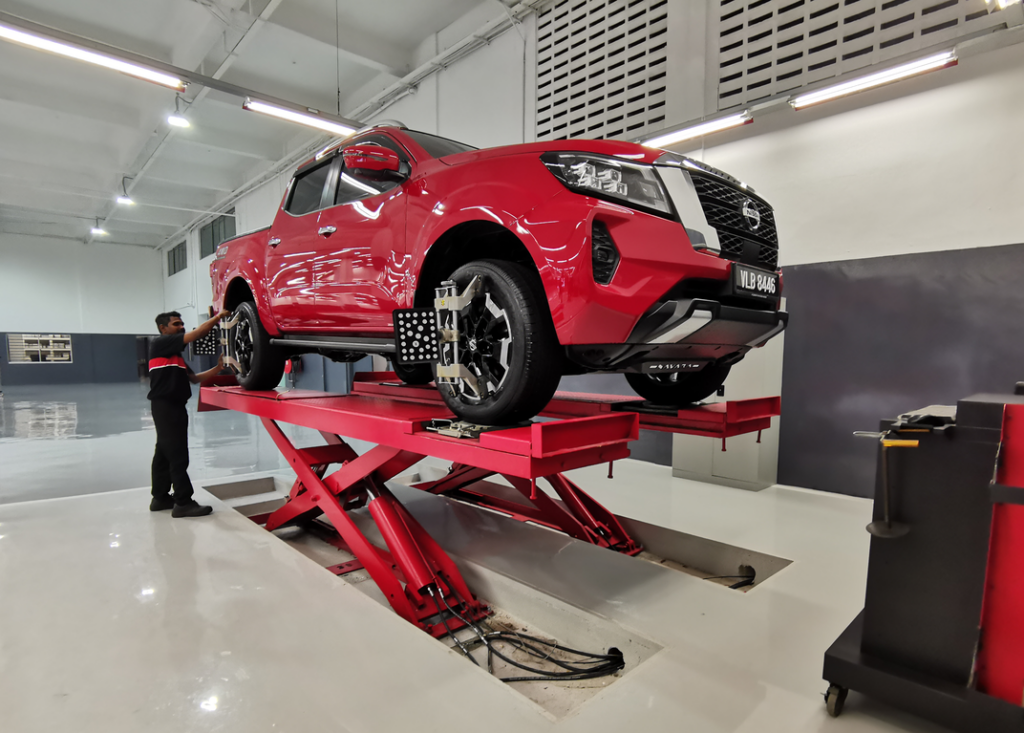 17 Wheel Alignment and Balancing Bay with sophisticated equipment